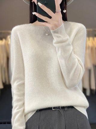 Women's Crew Neck Fine Knit Sweater
