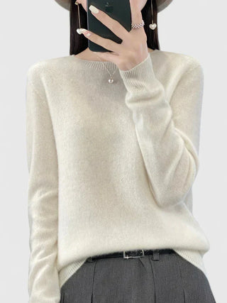 Women's Crew Neck Fine Knit Sweater