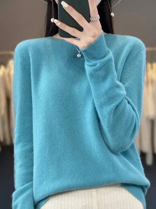 Women's Crew Neck Fine Knit Sweater