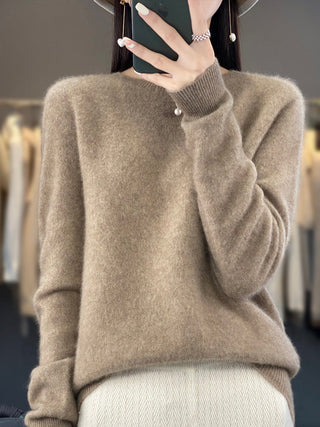 Women's Crew Neck Fine Knit Sweater