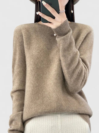 Women's Crew Neck Fine Knit Sweater