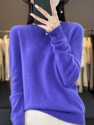 Women's Crew Neck Fine Knit Sweater