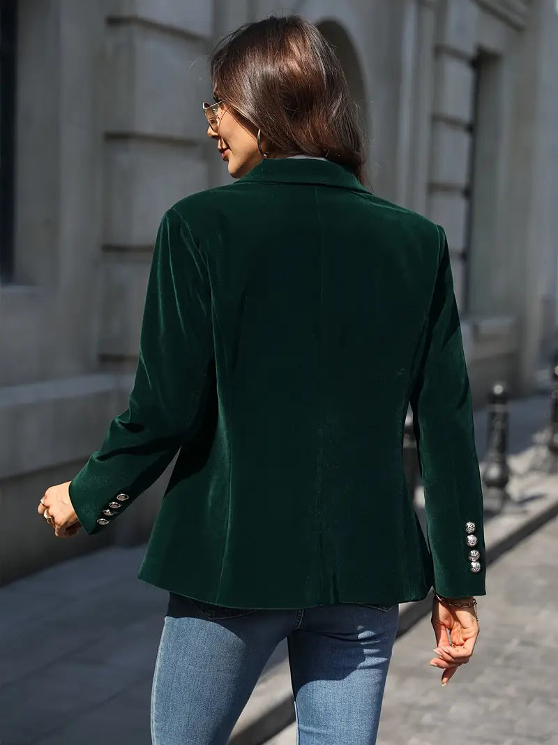 Women's Elegant Velvet Blazer