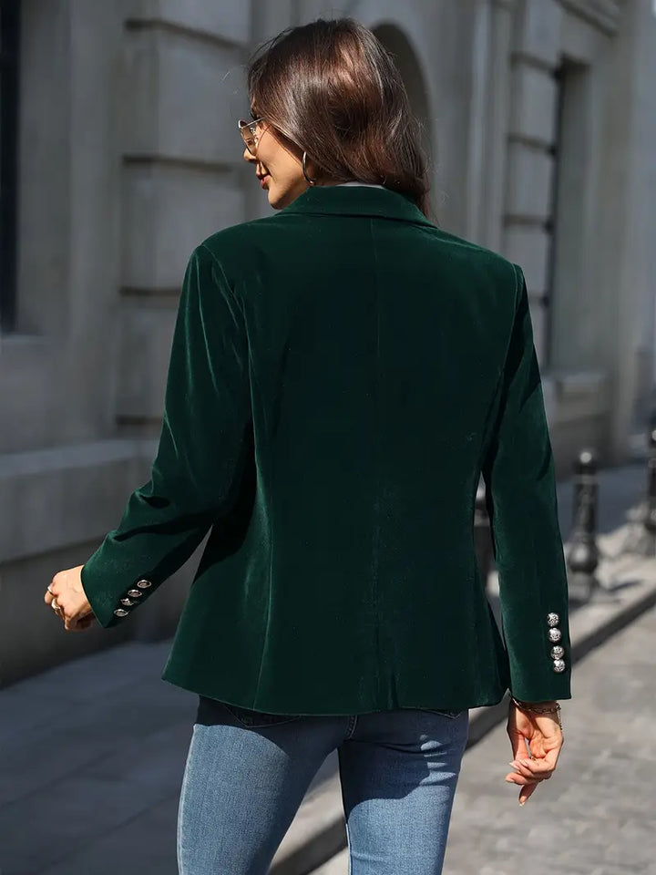 Women's Elegant Velvet Blazer