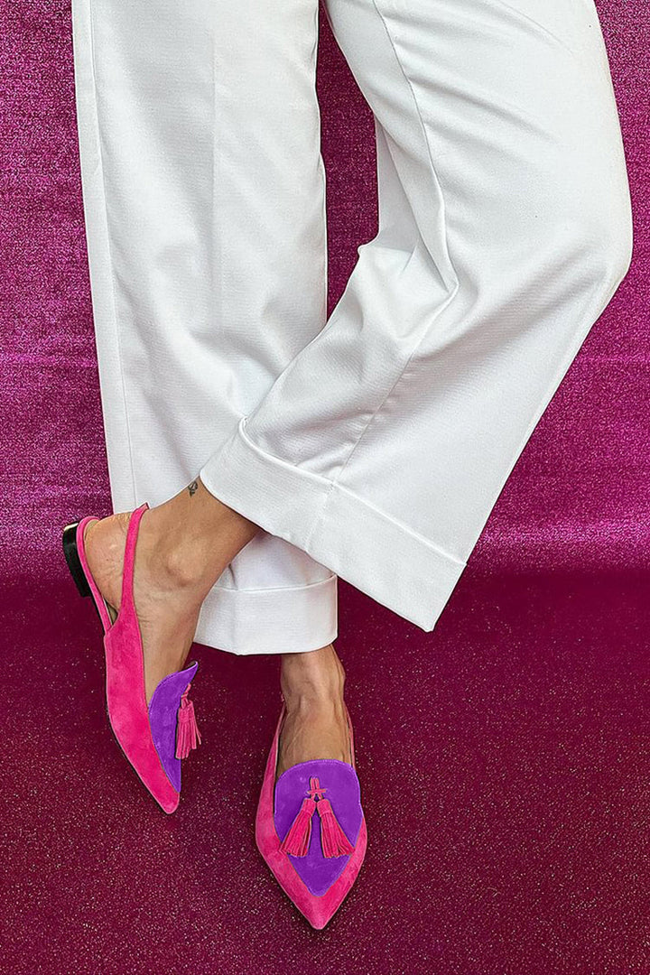 Women's Slingback Tassel Loafers