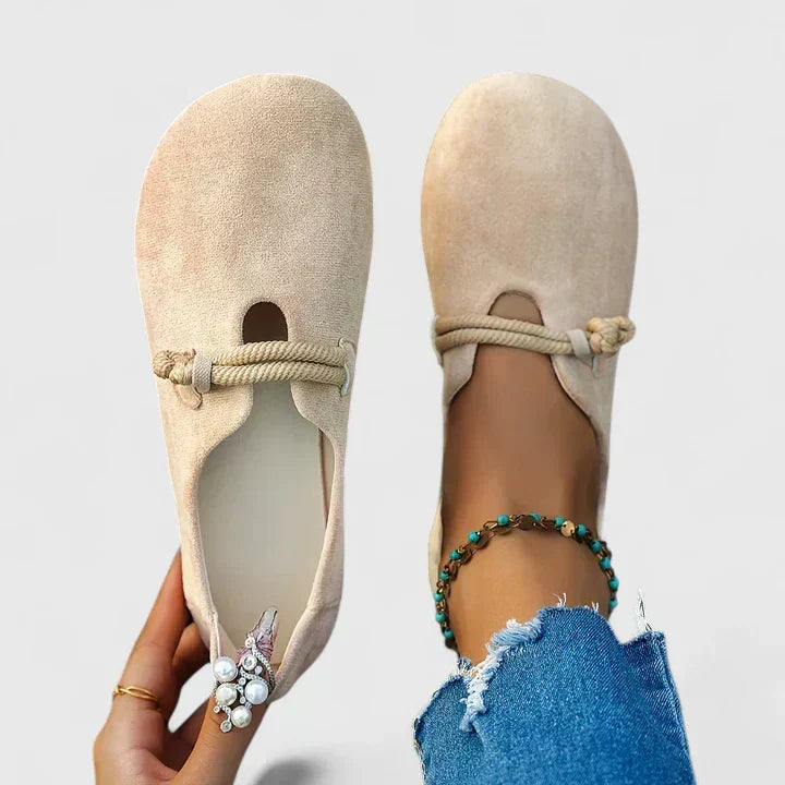 Women's Round Toe Rope Detail Loafers
