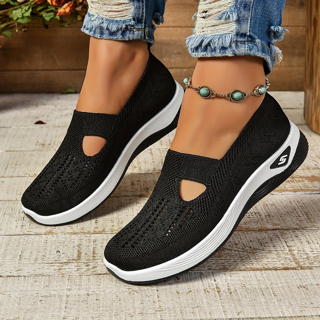 Women's Comfortable Perforated Slip-On Sneakers
