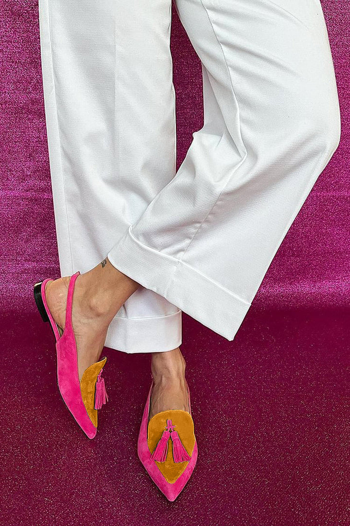 Women's Slingback Tassel Loafers