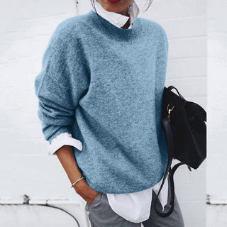 Women's Relaxed Oversized Mock-Neck Sweater
