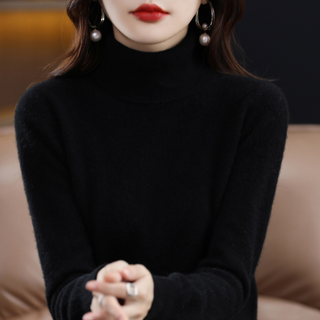 Women's Ribbed Turtleneck Knit Sweater
