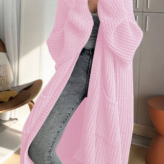 Women's Longline Duster Cardigan with Pockets
