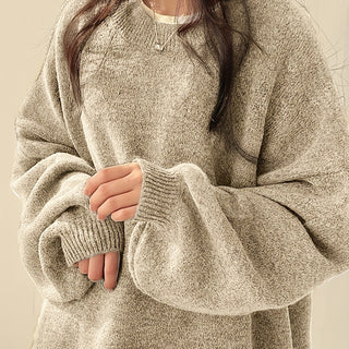 Women's Balloon Sleeve Crew Sweater
