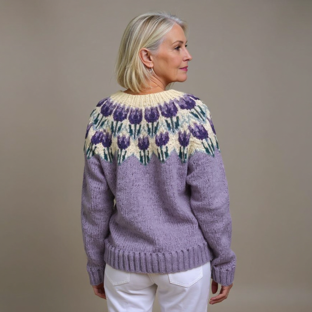 Women's Nordic Fair Isle Knit Cardigan
