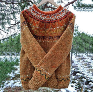 Women's Fair Isle Crew Neck Nordic Sweater