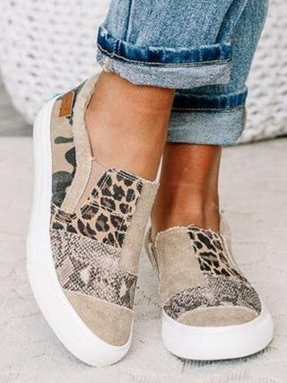 Women's Patterned Upper Loafers