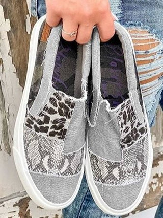 Women's Patterned Upper Loafers