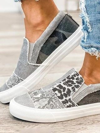 Women's Patterned Upper Loafers