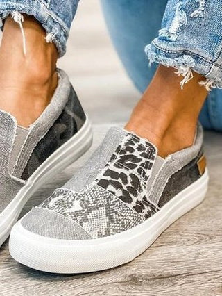 Women's Patterned Upper Loafers