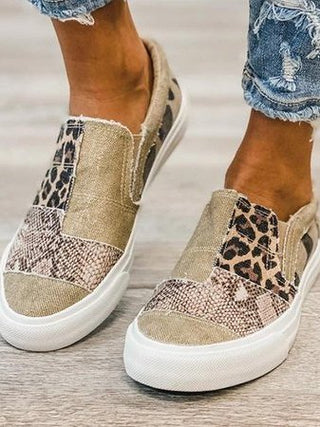 Women's Patterned Upper Loafers
