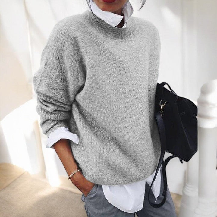 Women's Fine Knit Crew Sweater