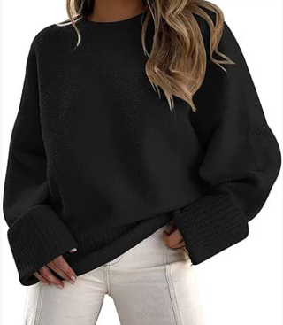 Women's Fuzzy Fleece Crew Sweater