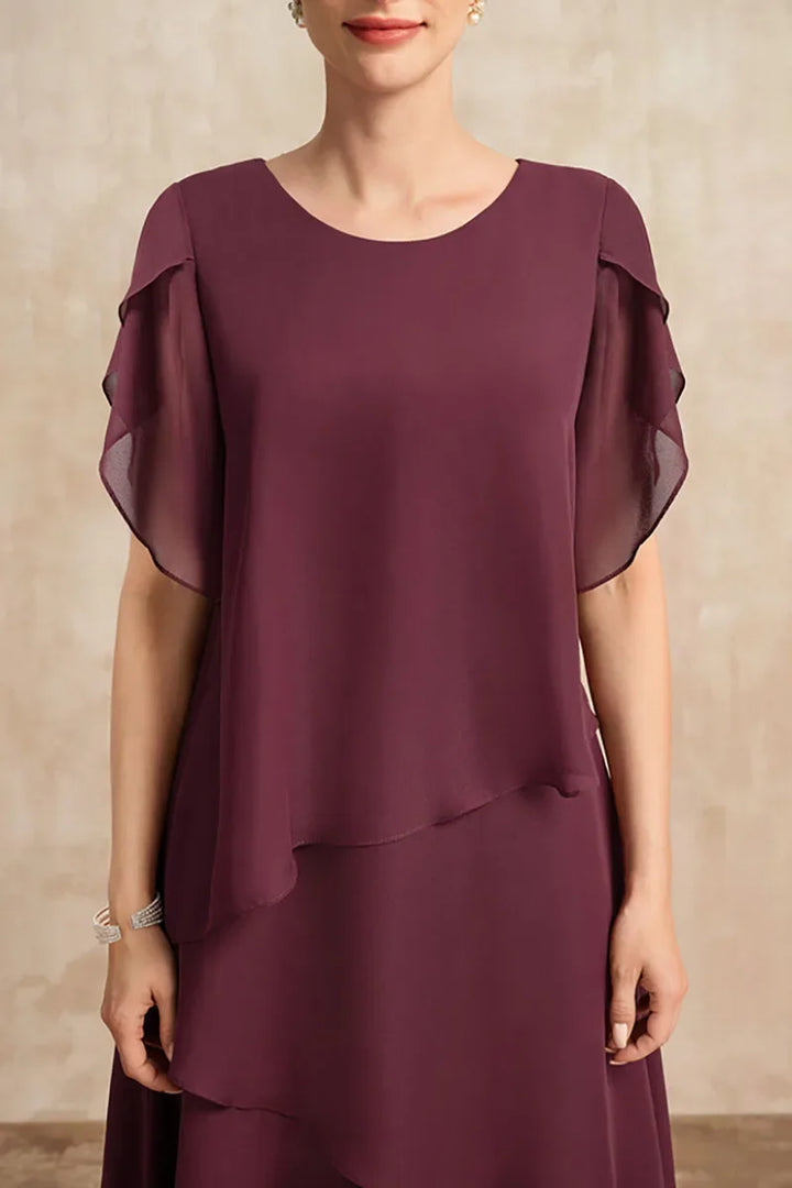 Women's Tiered Skirt Midi Dress