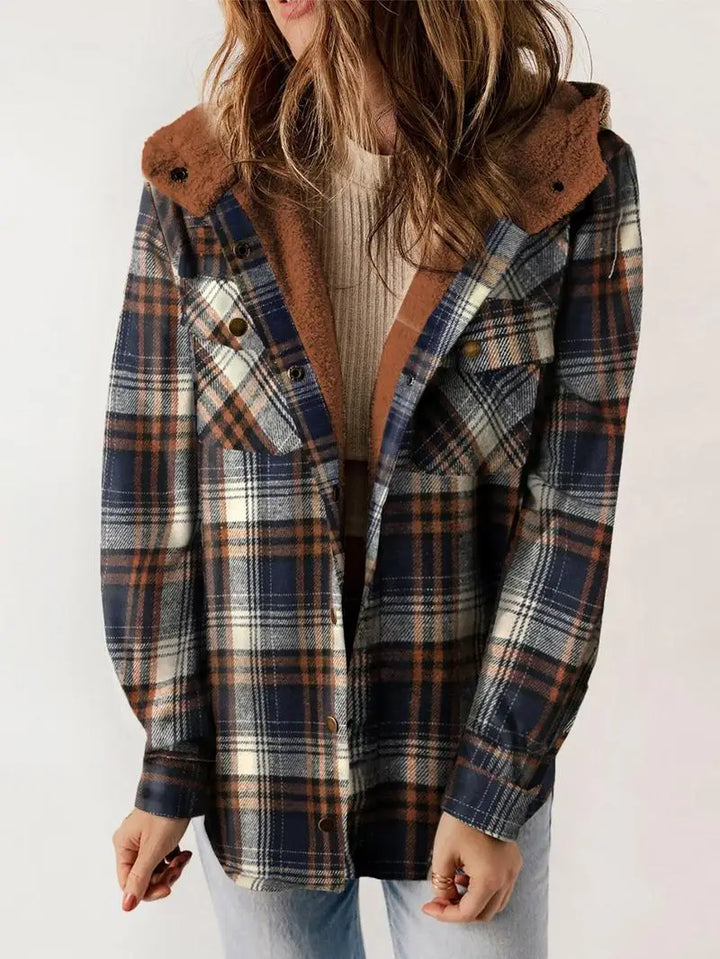 Women's Plaid Fleece-Lined Jacket