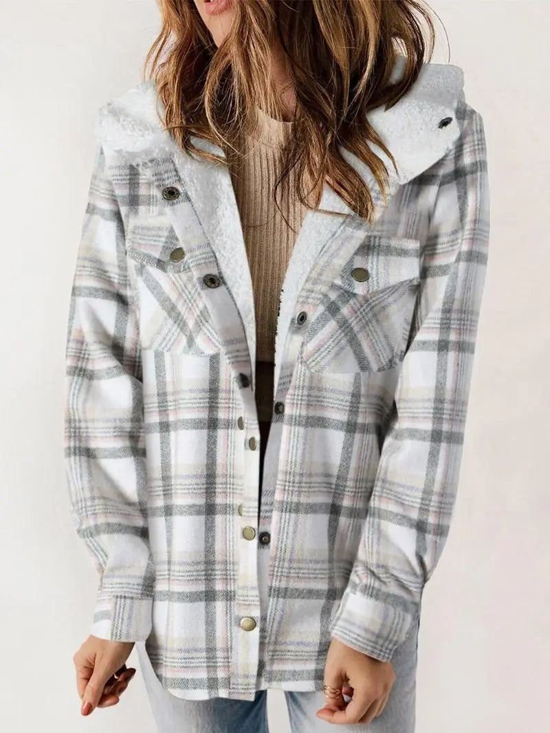 Women's Plaid Fleece-Lined Jacket