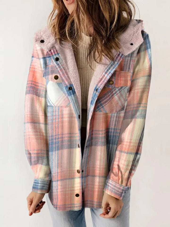 Women's Plaid Fleece-Lined Jacket
