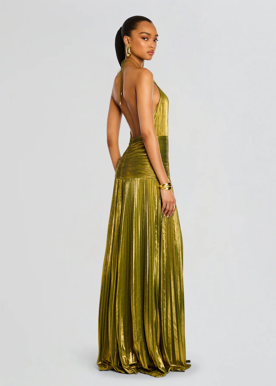 Women's Ruched Waist Maxi Dress
