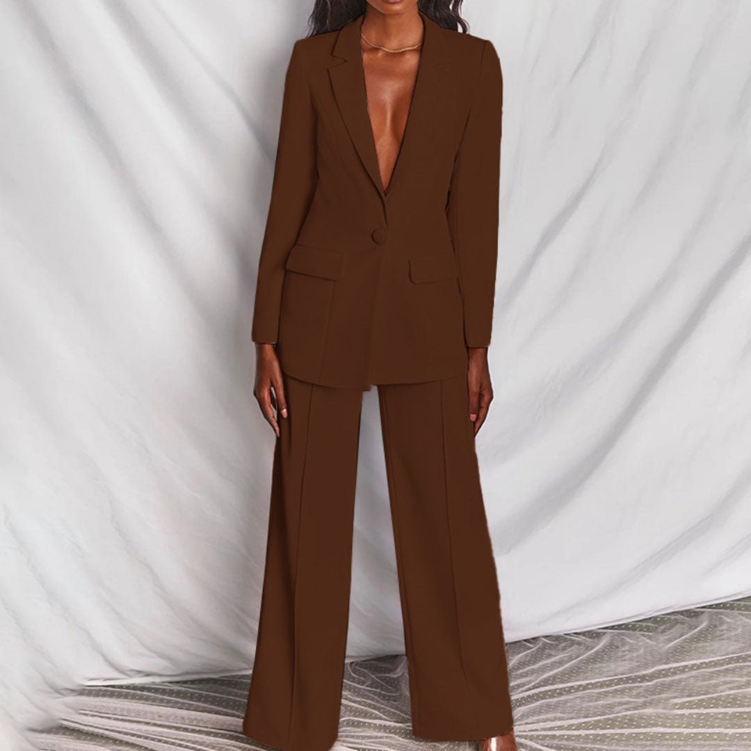 Women's Blazer & Trousers Suit Set