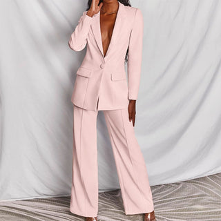 Women's Blazer & Trousers Suit Set