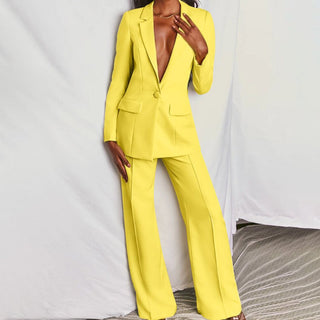 Women's Blazer & Trousers Suit Set