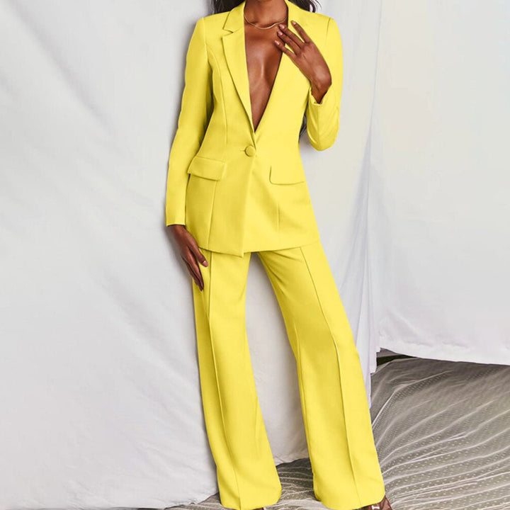 Women's Blazer & Trousers Suit Set