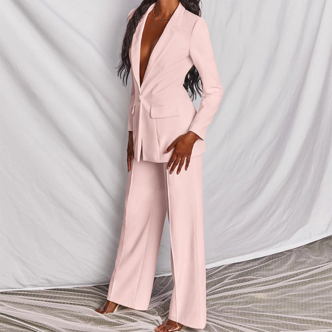Women's Blazer & Trousers Suit Set