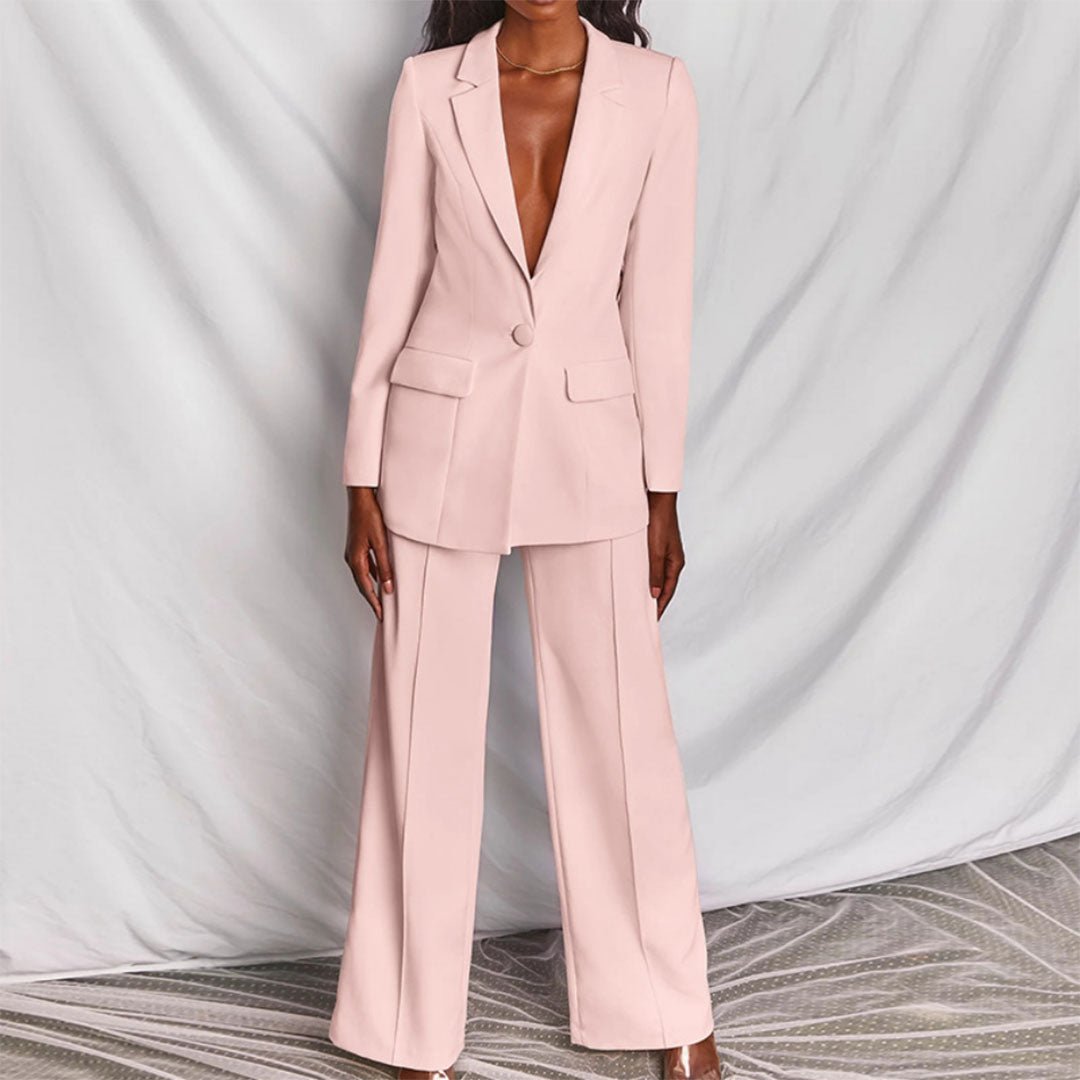 Women's Blazer & Trousers Suit Set