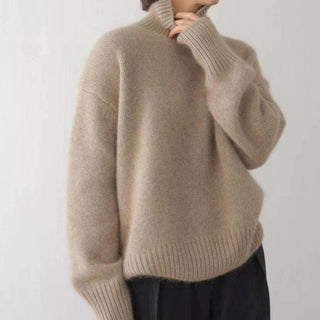 Women's Ribbed Oversized Turtleneck Sweater