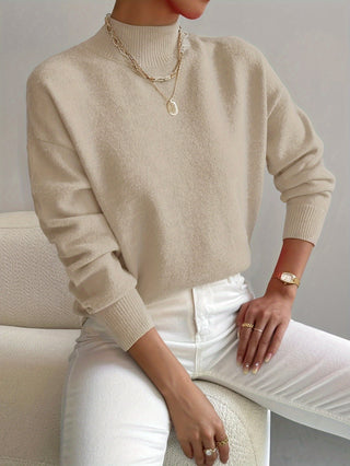 Women's Ribbed Cuff Crew Neck Sweater