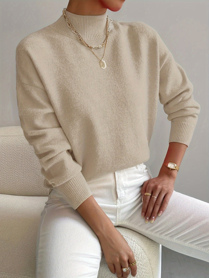 Women's Ribbed Cuff Crew Neck Sweater