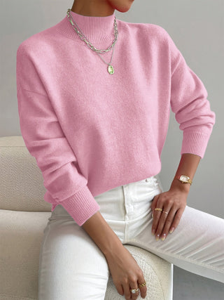 Women's Ribbed Cuff Crew Neck Sweater