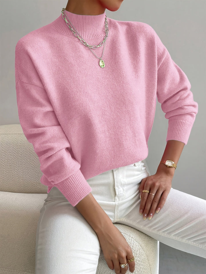 Women's Ribbed Cuff Crew Neck Sweater