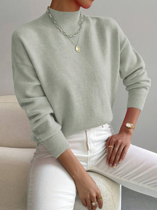 Women's Ribbed Cuff Crew Neck Sweater