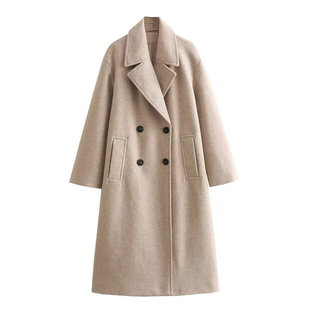 Women's Elegant Wrap Longline Coat