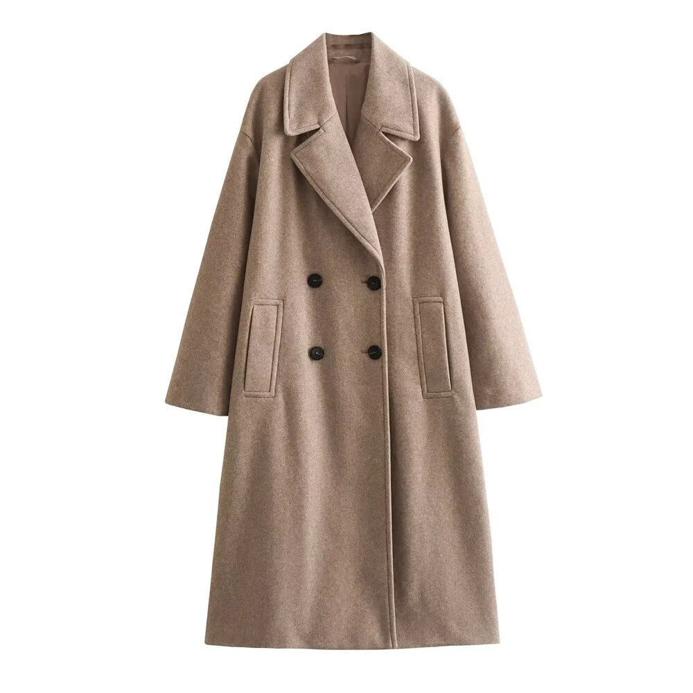 Women's Elegant Wrap Longline Coat