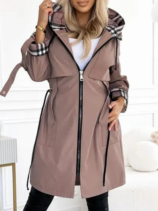 Women's Waterproof Windproof Zip Coat