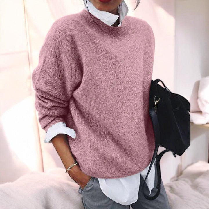 Women's Fine Knit Crew Sweater