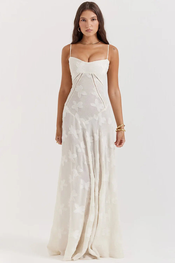 Women's Open Back Summer Maxi Dress