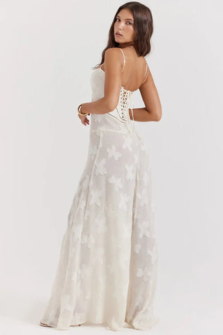 Women's Open Back Summer Maxi Dress