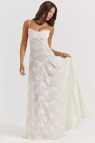 Women's Open Back Summer Maxi Dress
