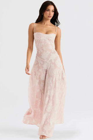 Women's Open Back Summer Maxi Dress